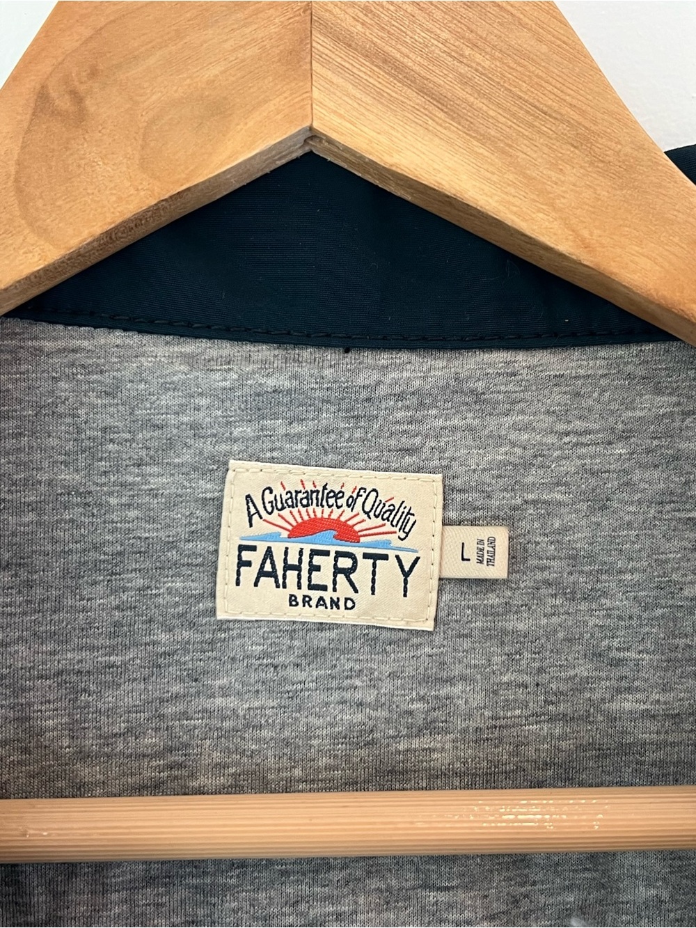 Faherty Water Resistant Coach’s Jacket organic cotton blend/ embroidered / retro - Picture 6 of 7